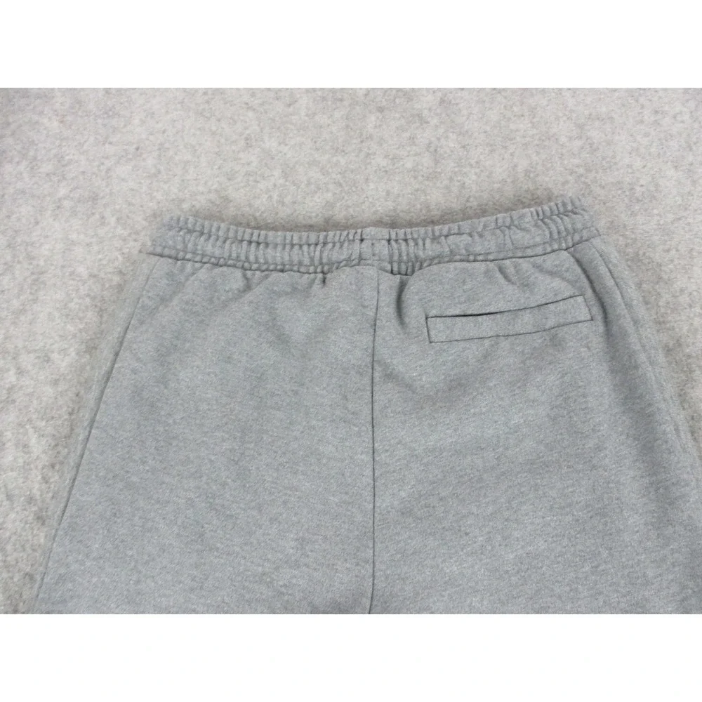 HUGO BOSS Pants Mens Medium Gray Jogger Drawstring Side Stripe Fleece Athletic
